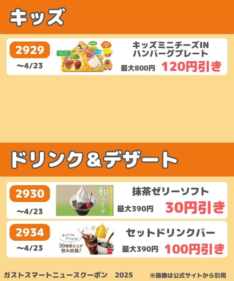 ガストのスマートニュースクーポン